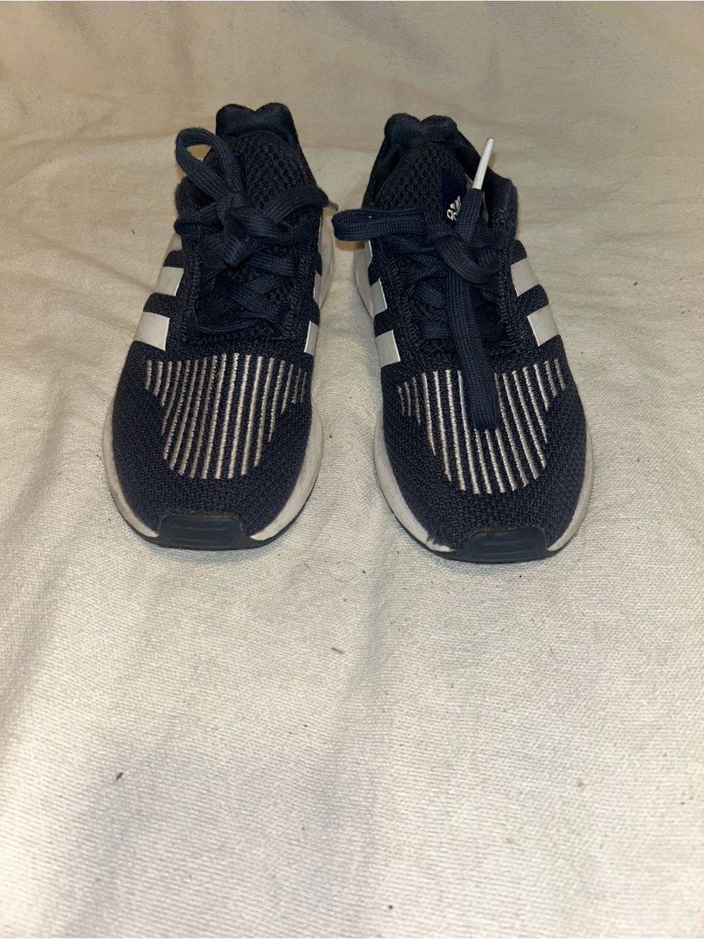 adidas Kids Navy and White Athletic Sneakers